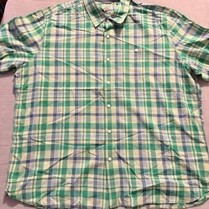 LL Bean Plaid Shirt XXL Slightly Fitted Button Down Cotton Preppy Spring Summer